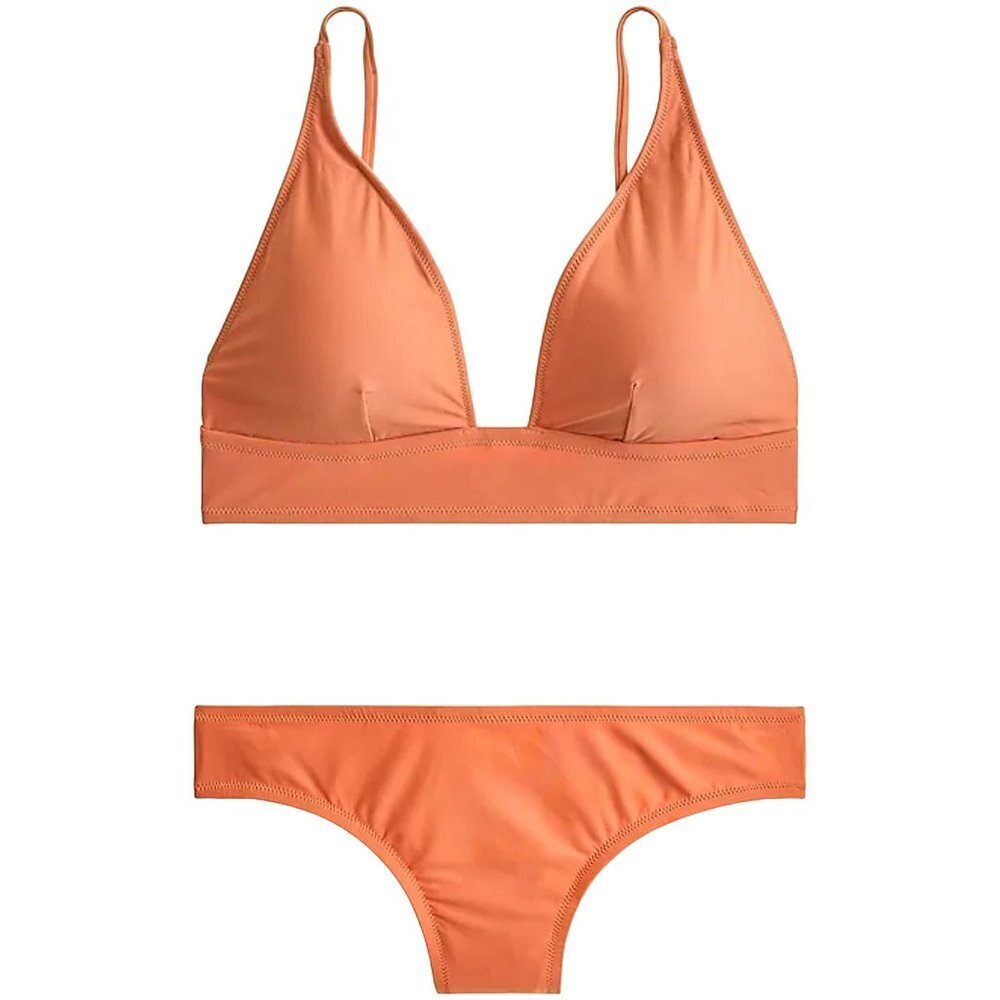 NWT J.Crew Triangle Bikini Set Dusty Pumpkin XXL